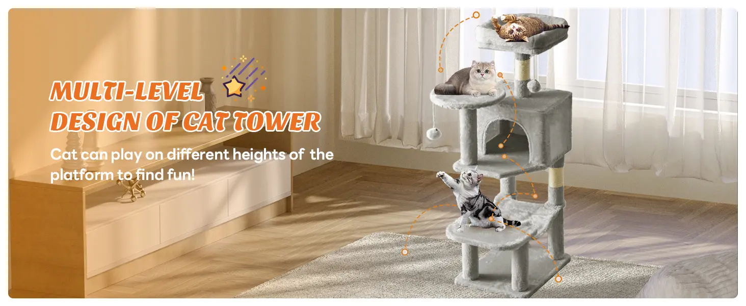 44-inch cat tree tower - detail image 4