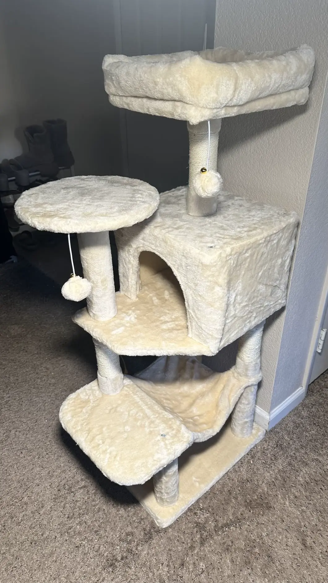 44-inch cat tree tower customer photo