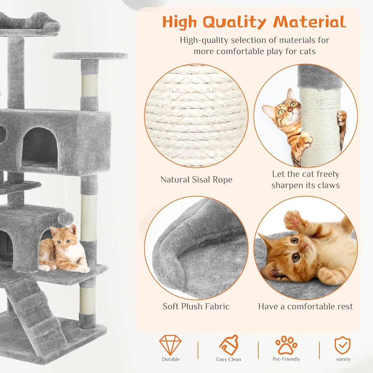 44-inch cat tree tower, image 10