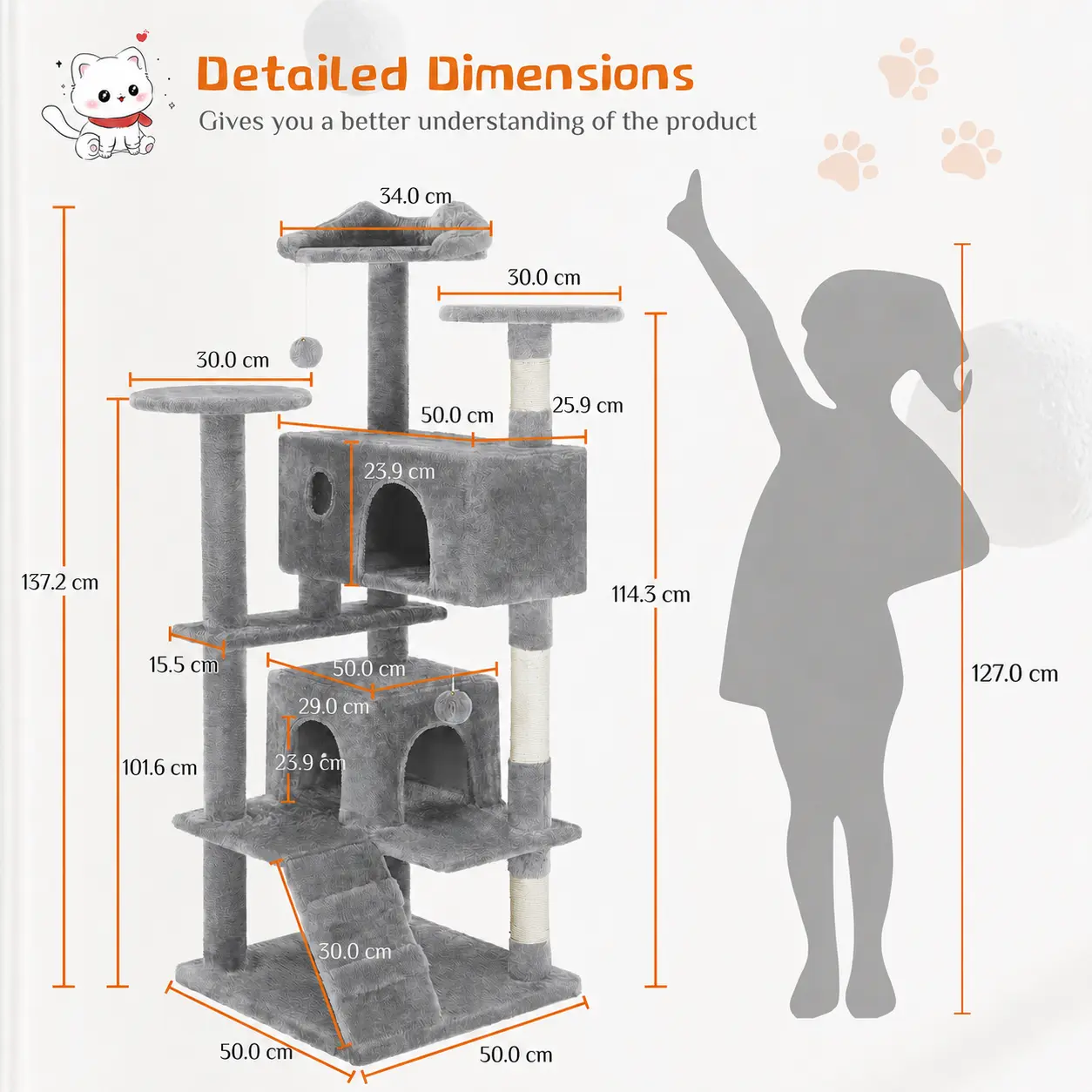 44-inch cat tree tower, image 5