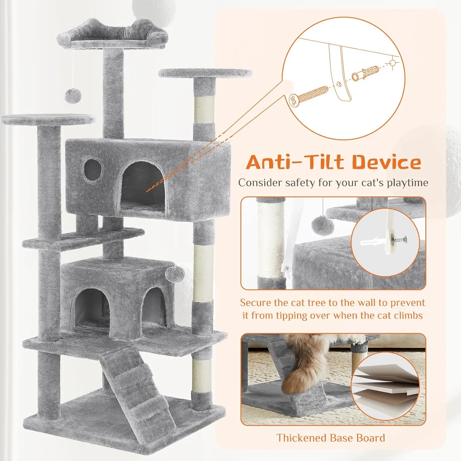 44-inch cat tree tower, image 9